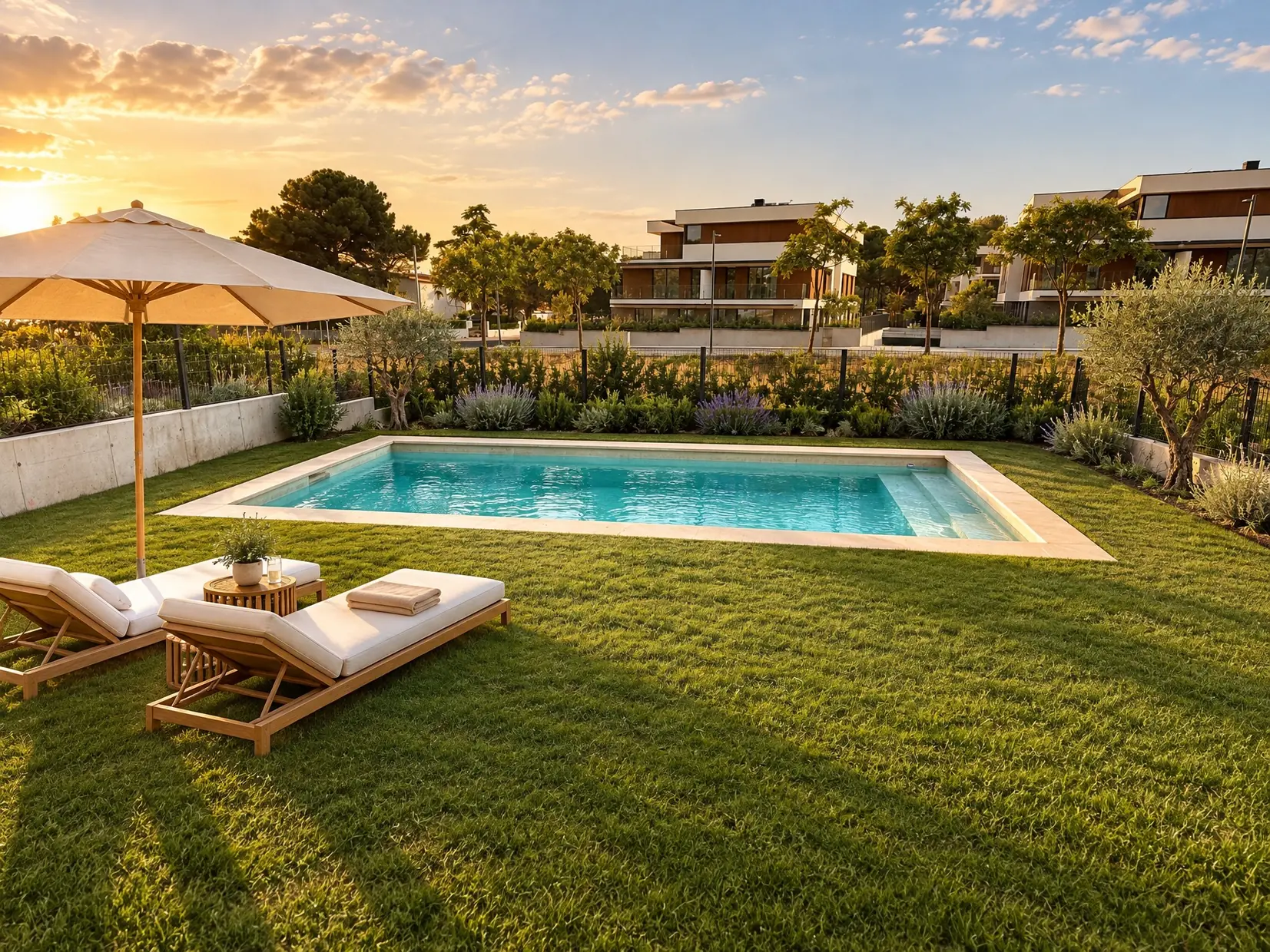 Casa S'Agaró: jardín y piscina